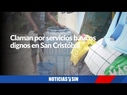 Claman por servicios básicos  en San Cristóbal