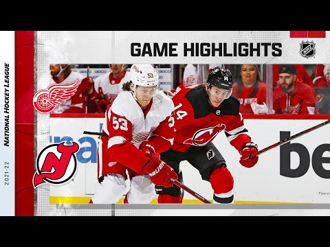 Red Wings @ Devils 4/24 | NHL Highlights 2022 video clip