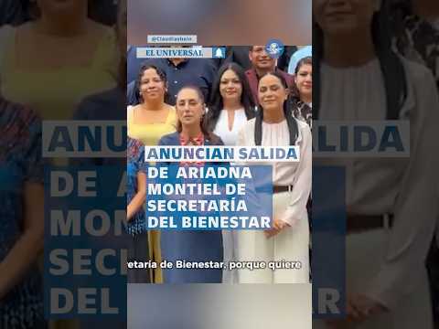 Cambio en la Secretaría del Bienestar: Ariadna Montiel sale y llega Leticia Ramírez #shorts