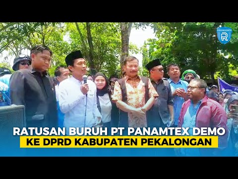 Ratusan Buruh PT Panamtex Demo ke DPRD Kabupaten Pekalongan