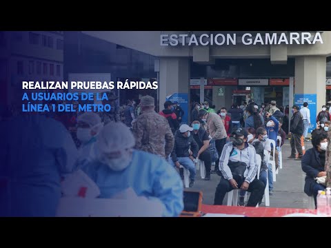 Realizan pruebas rápidas a usuarios de la línea 1 del metro