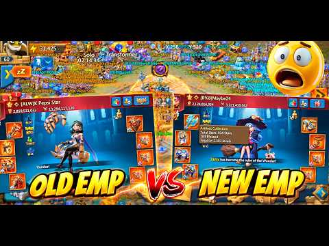 OLD vs BLUE EMPEROR GEAR! How BIG Is the STATS GAP?! & I got RALLIED while LEADERLESS | Lords Mobile