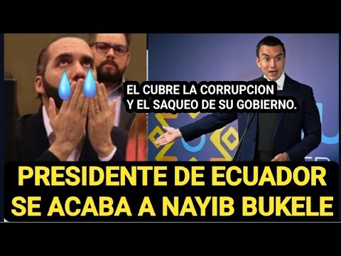 PRESIDENTE DE ECUADOR DETROZA ANAYIB BUEKEL/ CHINA SE APODERA DE SIVAR!