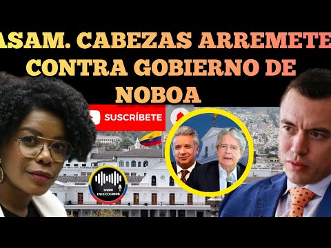 ASAM. PAOLA CABEZAS ARREMETE CON TODO CONTRA EL NEF4STO GOBIERNO DE NOBOA NOTICIAS RFE TV