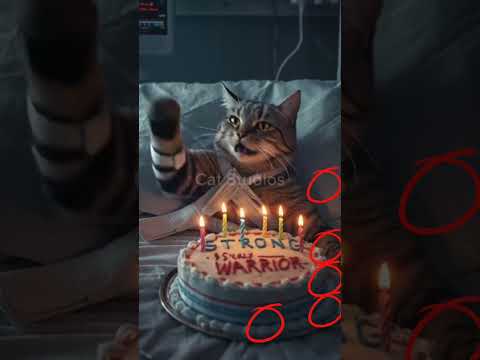 #happybirthday #funny #kitten #animalintelligence #kucing #cute #cat #cake #aicats #shorts #short #o