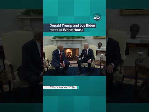 Donald Trump and Joe Biden meet at White House