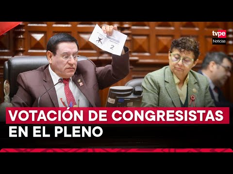 Congresistas ya emitieron su voto para elegir a la nueva Mesa Directiva del Congreso