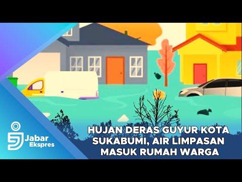 Hujan Deras Guyur Kota Sukabumi, Air Limpasan Masuk Rumah Warga
