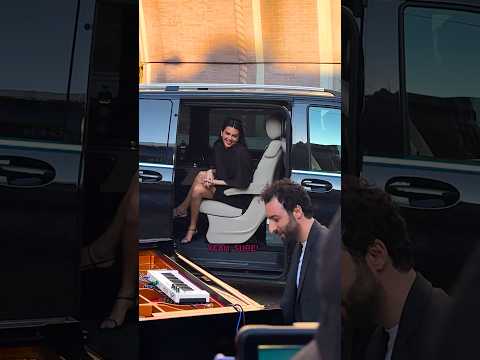 @KendallJenner asked me to play the iconic song « Born Slippy ». In Milan with @ArmaniBeauty 😊