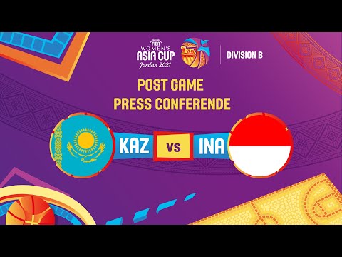LIVE - Kazakhstan v Indonesia - Press Conference | FIBA Women's Asia Cup 2021 - Division B