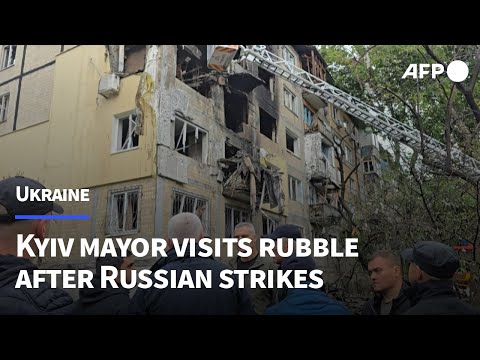 Buildings lie in ruins after overnight Russian strikes on Ukraine | AFP