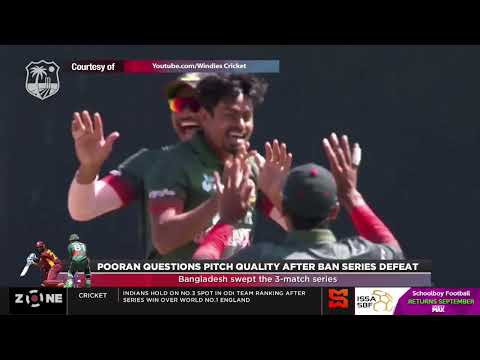 Pooran questions pitch conditions after Windies lose BAN series, Moti had most wickets for WI; six