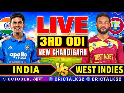 🔴 Live: IND vs WI, 3rd ODI Scores &amp; Ball-By-Ball Commentary | Cricket Match Today | 2026 Series