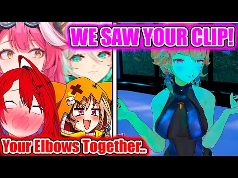 Liz Tries to Change the Topic When Gigi Mentions Kiara Touching Her Elbows Together【Hololive EN】
