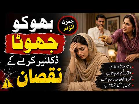 Why Calling Your Daughter-in-Law a Liar Can Destroy a Family | Akhter Abbas Video