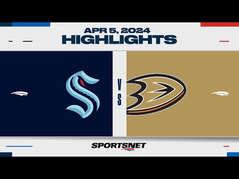 NHL Highlights | Kraken vs. Ducks - April 5, 2024