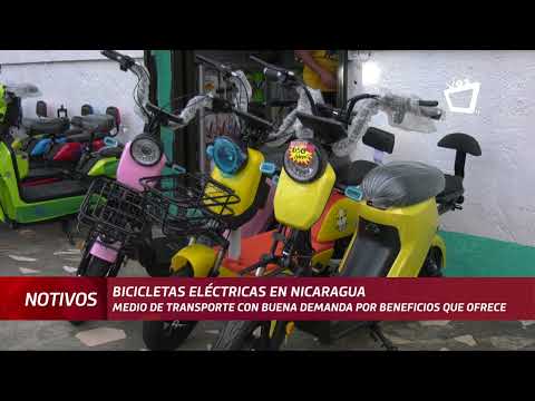 Bicicletas eléctricas, el nuevo transporte que circula en Nicaragua
