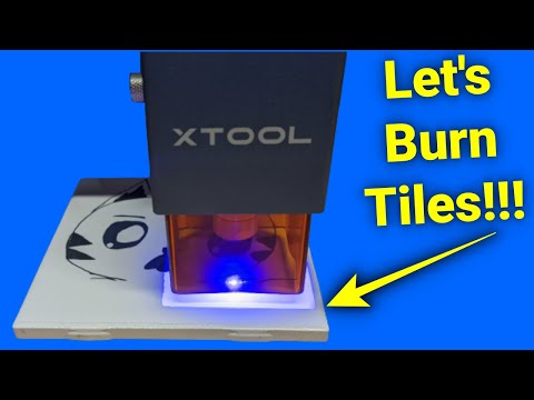 Learning How to Engrave Tiles With the xTool D1 10 Watt Laser