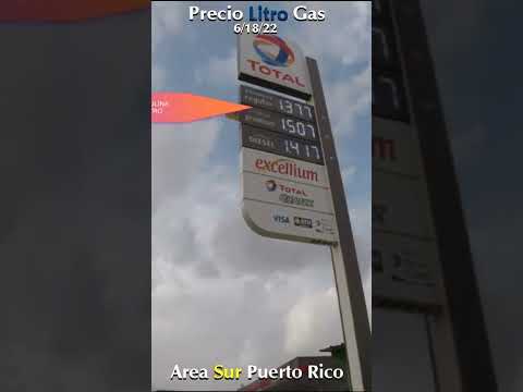 Precio Litro Gasolina Fecha 18 marzo 2022 Sur Puerto rico #shorts