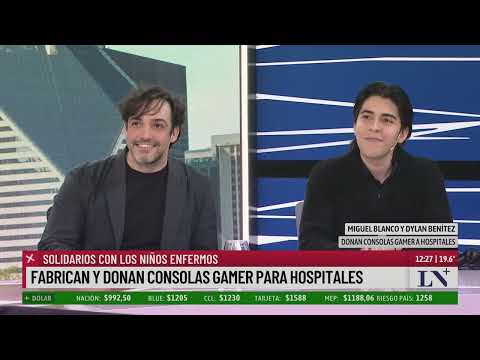 Fabrican y donan consolas gamer para hospitales