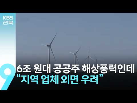 6조 원대 공공주도 해상풍력인데…“<strong>지역</strong> 업체 외면 <strong>우려</strong>” / KBS  2026.09.29.