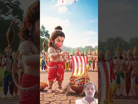 ✨ प्रेरणादायी छोटी कहानी ✨हनुमान जी लकड़ी से छोटी नाव बना रहे थे🙏 तभी एक राक्षस ने चुनौती दी और बोला