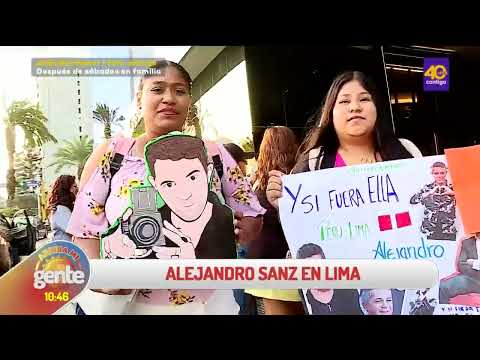 Arriba Mi Gente| Alejandro Sanz llegó a Lima para dar su concierto en el Estadio Nacional
