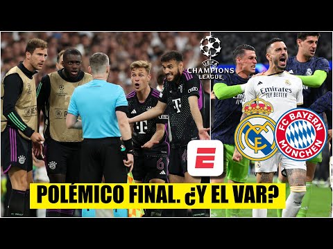 FINAL POLÉMICO en el REAL MADRID VS BAYERN MUNICH. ¿Y el VAR? ¿ERA GOL? | Champions League