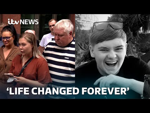 Harvey Willgoose murdered in school: Watch family's emotional statement outside court | ITV News