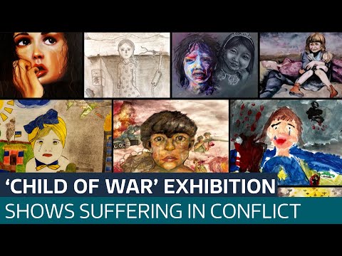 'You attack a child, you attack the future': Exhibition gives a voice to children of war | ITV News