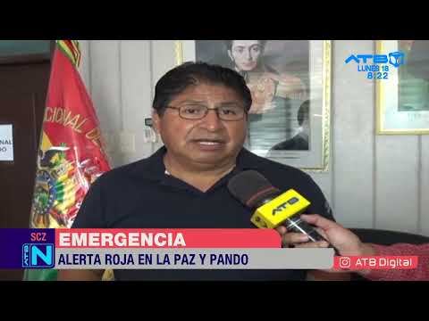 La alerta roja se mantiene en La Paz y Pando