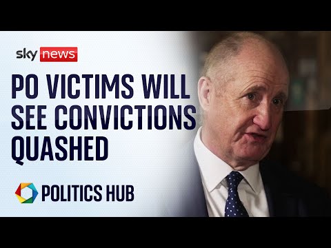 Minister: Post Office scandal victims will see convictions overturned