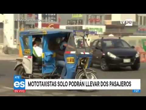 Ate Vitarte: Disponen que mototaxis solo podrán llevar dos pasajeros