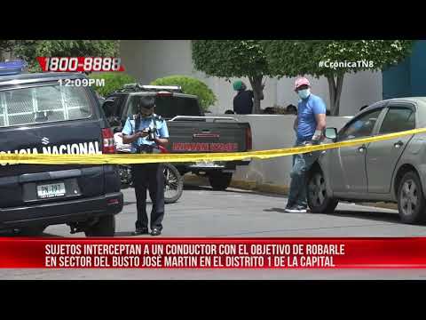 Disparan a quemarropa a una camioneta para robar en Managua - Nicaragua