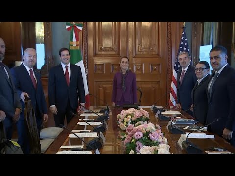 Mexican President Sheinbaum holds meeting with US Secretary of State Marco Rubio | AFP