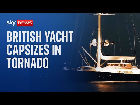 Superyacht capsizes in tornado off Sicily leaving one dead and six missing