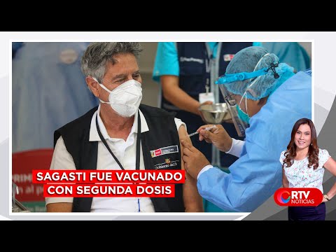 Presidente Sagasti recibió su segunda dosis de la vacuna  - RTV Noticias