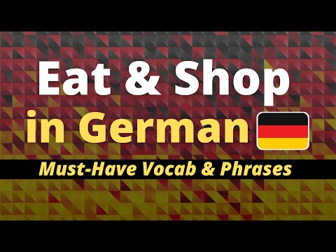 EAT & SHOP in German 🇩🇪 Learn Must-Have Pharase with Native