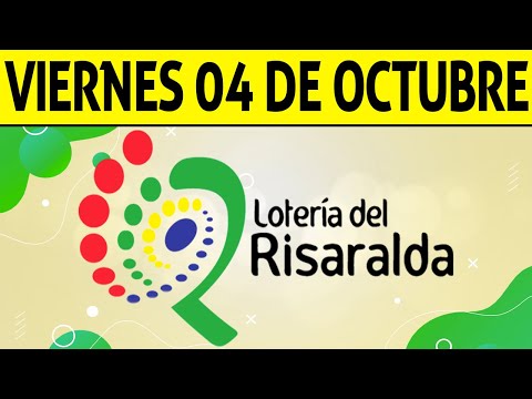 Resultados Lotería de RISARALDA del Viernes 4 de Octubre de 2024  PREMIO MAYOR