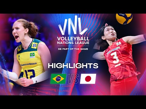🇧🇷 BRA vs. 🇯🇵 JPN - Highlights | Week 2 | Women's VNL 2024
