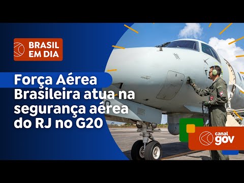 Força Aérea Brasileira atua na segurança aérea do RJ no G20