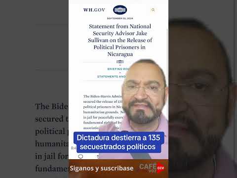 ?  ULTIMA HORA! Dictadura Ortega-Murillo desterró a 135 presos políticos.