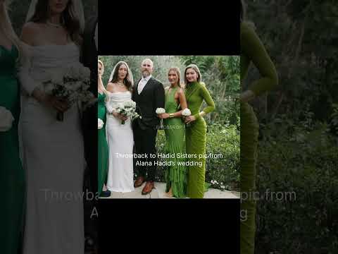 Throwback to Hadid Sisters pic  fromAlana Hadid's wedding #gigihadid #bellahadid