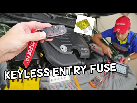DODGE CHARGER KEYLESS ENTRY FUSE LOCATION REPLACEMENT, RF HUB FUSE