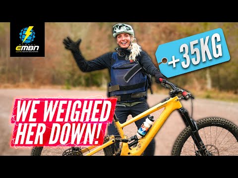 Are Low-Power EMTBs Crap For Heavier Riders? | We Strapped 35KG On Georgia Leslie!