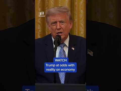 WATCH: Trump at odds with reality on economy