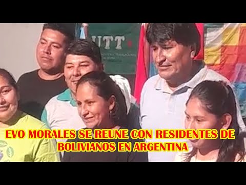 BOLIVIANOS RESIDENTES EN ARGENTINA COMPARTIERON TORTA POR CUMPLEAÑO DE EVO MORALES..