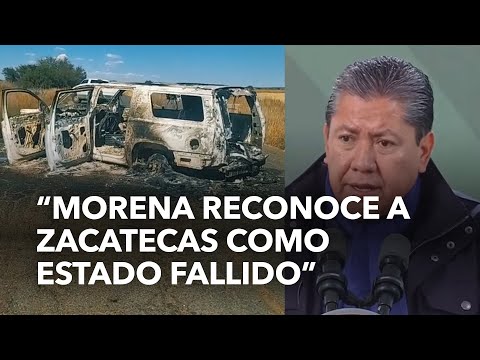 Morenistas reconocen a Zacatecas como estado fallido