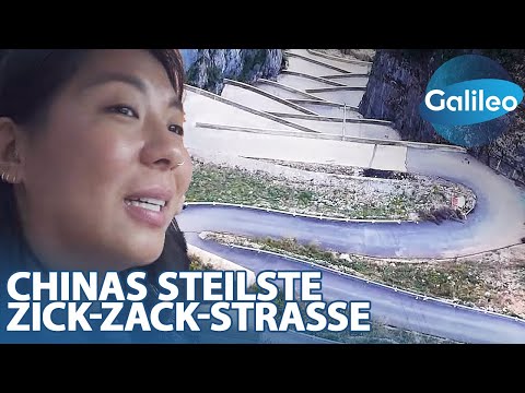 Enge Kurven, steile Auffahrten: Was verbirgt sich am Ende von Chinas steilste Zick-Zack-Straße?