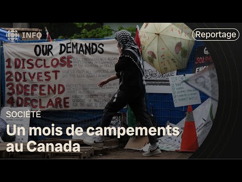 Bientôt un mois de campements propalestiniens au Canada